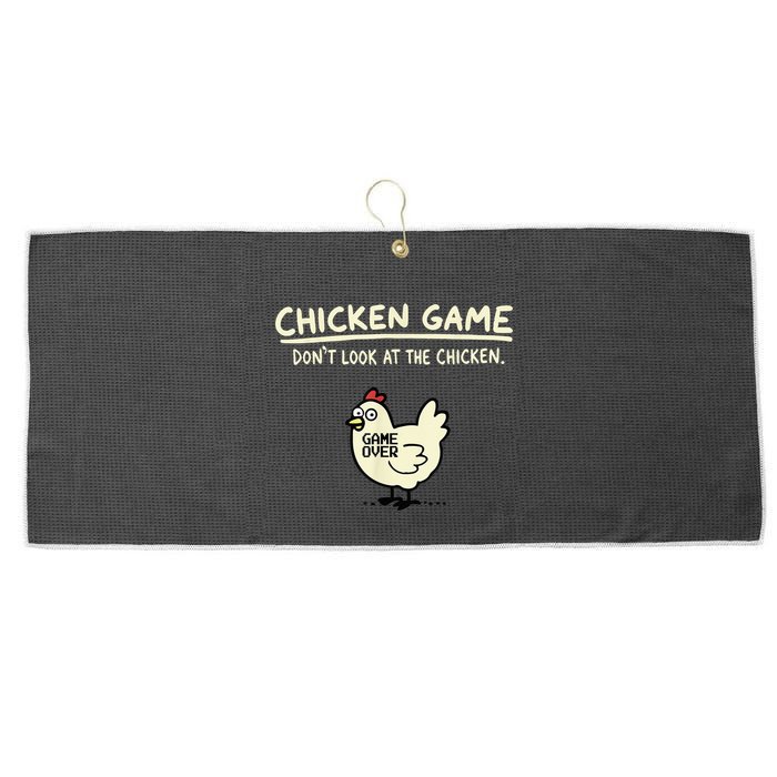 Do Not Look Chicken Game Large Microfiber Waffle Golf Towel