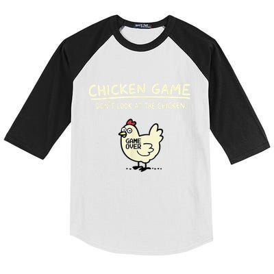 Do Not Look Chicken Game Kids Colorblock Raglan Jersey