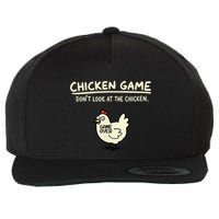 Do Not Look Chicken Game Wool Snapback Cap