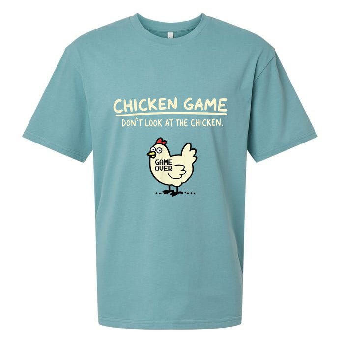 Do Not Look Chicken Game Sueded Cloud Jersey T-Shirt