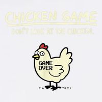 Do Not Look Chicken Game Garment-Dyed Sweatshirt