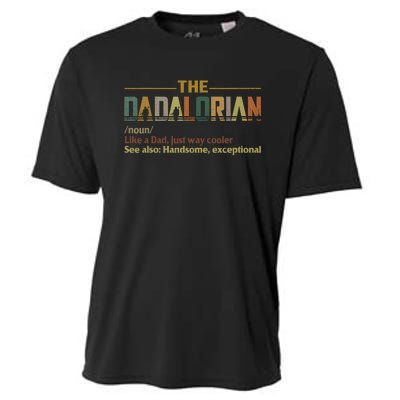 Dadalorian Noun Like A Dad Fathers Day Vintage Cooling Performance Crew T-Shirt