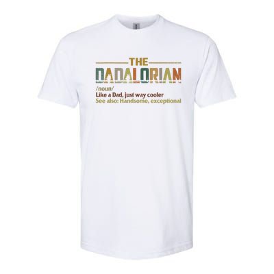 Dadalorian Noun Like A Dad Fathers Day Vintage Softstyle CVC T-Shirt