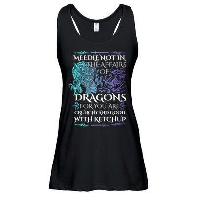 Do Not Meddle In The Affairs Of Dragons For You Are Crunchy Ladies Essential Flowy Tank