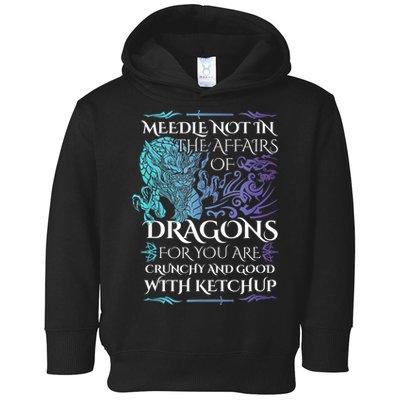 Do Not Meddle In The Affairs Of Dragons For You Are Crunchy Toddler Hoodie