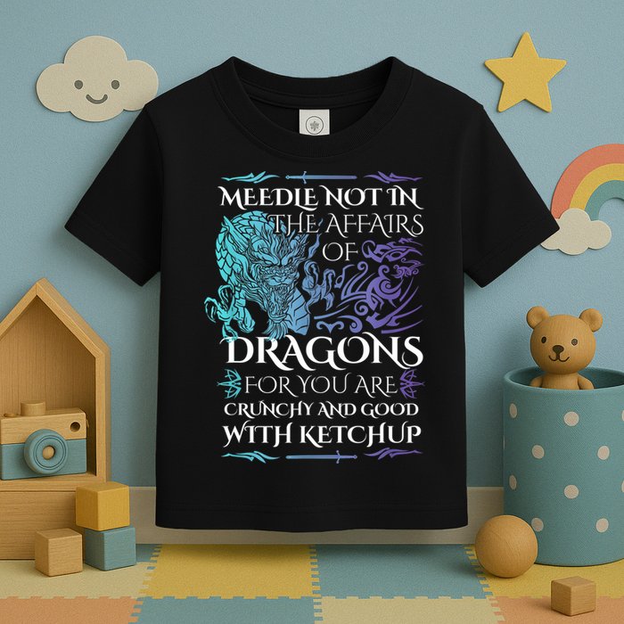 Do Not Meddle In The Affairs Of Dragons For You Are Crunchy Toddler T-Shirt