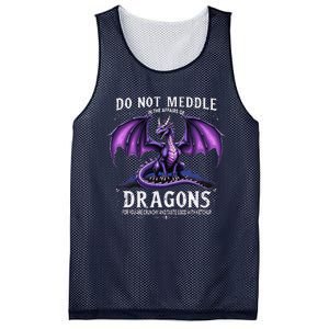 Do Not Meddle In The Affairs Of Dragons Dragon Lover Costume Mesh Reversible Basketball Jersey Tank