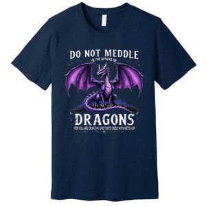 Do Not Meddle In The Affairs Of Dragons Dragon Lover Costume Premium T-Shirt