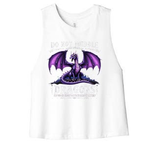 Do Not Meddle In The Affairs Of Dragons Dragon Lover Costume Women's Racerback Cropped Tank