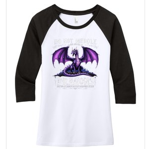 Do Not Meddle In The Affairs Of Dragons Dragon Lover Costume Women's Tri-Blend 3/4-Sleeve Raglan Shirt