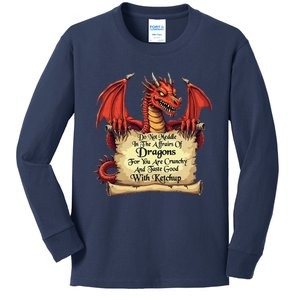 Do Not Meddle In The Affairs Of Dragons Dragon Lover Graphic Kids Long Sleeve Shirt