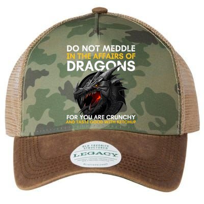 Do Not Meddle In The Affairs Of Dragons For You Are Crunchy Legacy Tie Dye Trucker Hat