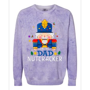 Dad Nutcracker Matching Family Group Christmas Party Pjs Colorblast Crewneck Sweatshirt