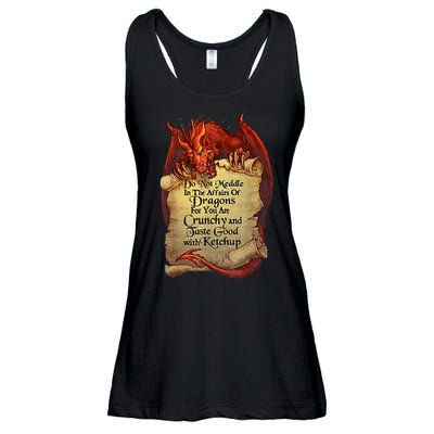 Do Not Meddle In The Affairs Of Dragons For You Are Crunchy Ladies Essential Flowy Tank