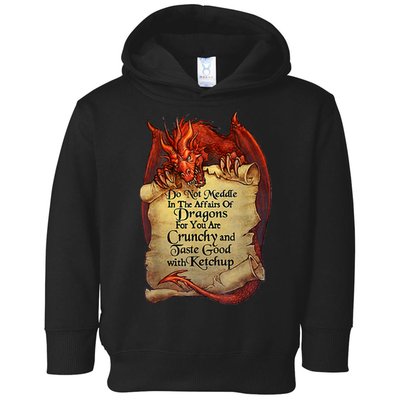 Do Not Meddle In The Affairs Of Dragons For You Are Crunchy Toddler Hoodie