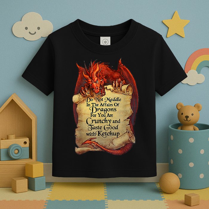 Do Not Meddle In The Affairs Of Dragons For You Are Crunchy Toddler T-Shirt