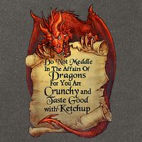 Do Not Meddle In The Affairs Of Dragons For You Are Crunchy Cotton Canvas Backpack