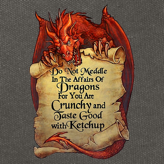 Do Not Meddle In The Affairs Of Dragons For You Are Crunchy Cotton Canvas Backpack