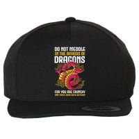 Do Not Meddle In The Affairs Of Dragons For You Are Crunchy Wool Snapback Cap