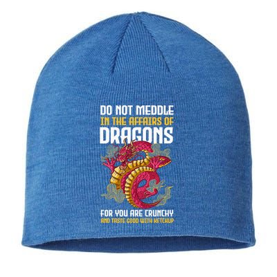 Do Not Meddle In The Affairs Of Dragons For You Are Crunchy Sustainable Beanie