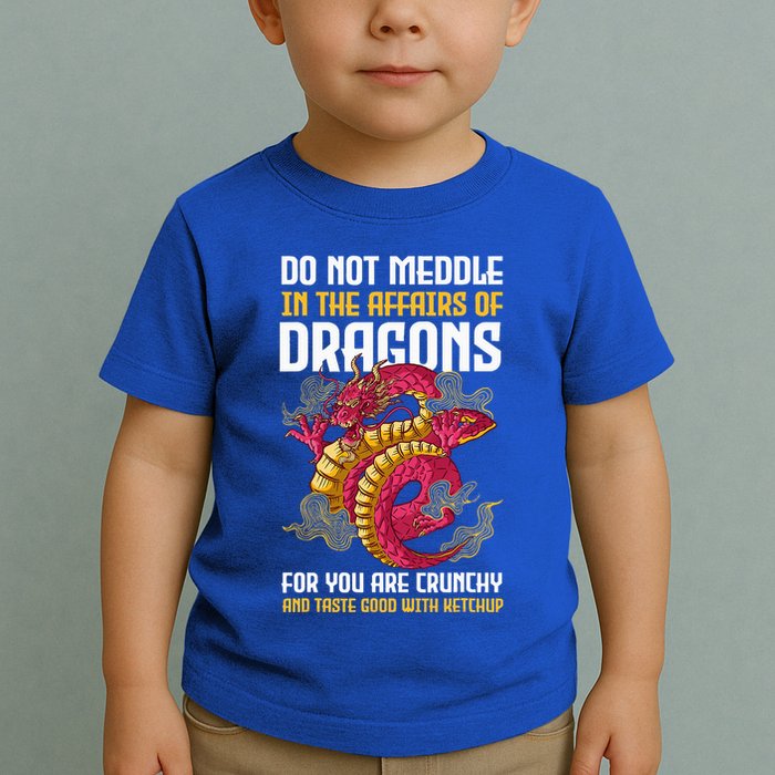 Do Not Meddle In The Affairs Of Dragons For You Are Crunchy Toddler T-Shirt