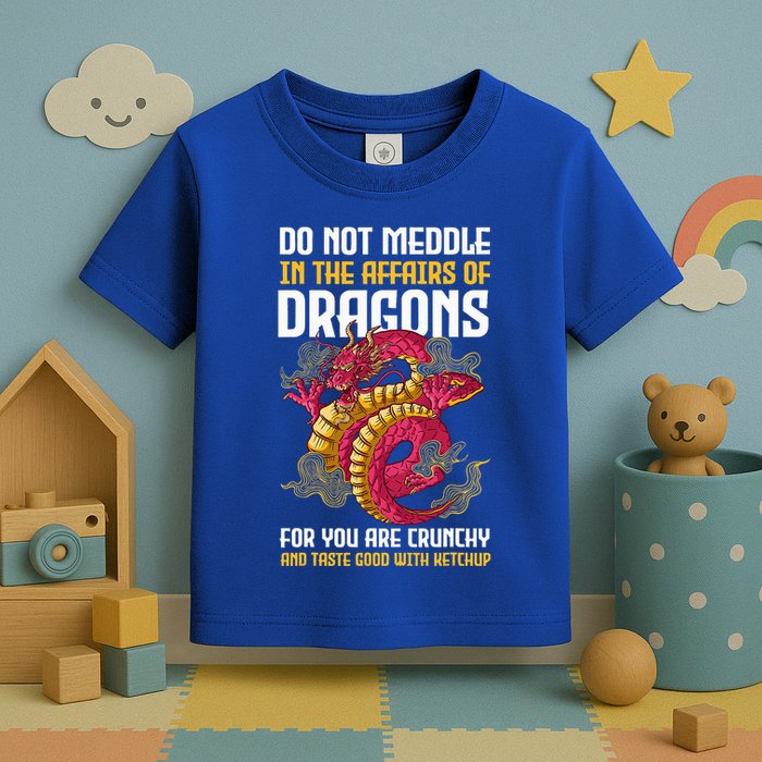 Do Not Meddle In The Affairs Of Dragons For You Are Crunchy Toddler T-Shirt