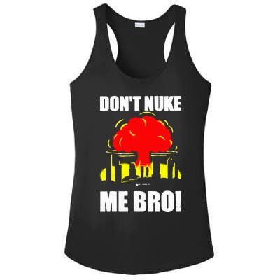 Don’t Nuke Me Bro retro Ladies PosiCharge Competitor Racerback Tank