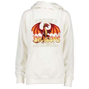 Do Not Meddle In The Affairs Of Dragons Dragon Lover Design Womens Funnel Neck Pullover Hood