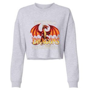 Do Not Meddle In The Affairs Of Dragons Dragon Lover Design Cropped Pullover Crew