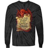 Do Not Meddle In The Affairs Of Dragons For You Are Crunchy Tie-Dye Long Sleeve Shirt