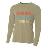 Do Not Make Eye Contact With Me Funny Saying Sarcastic Cooling Performance Long Sleeve Crew