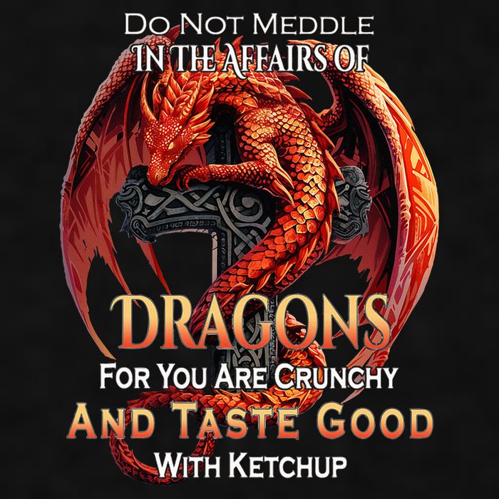 Do Not Meddle In The Affairs Of Dragons Fantasy Ladies PosiCharge Tri-Blend Wicking Tank
