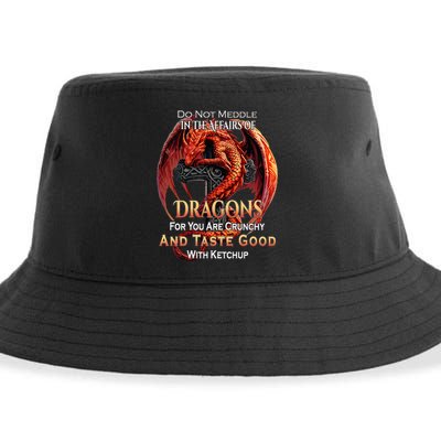 Do Not Meddle In The Affairs Of Dragons Fantasy Sustainable Bucket Hat