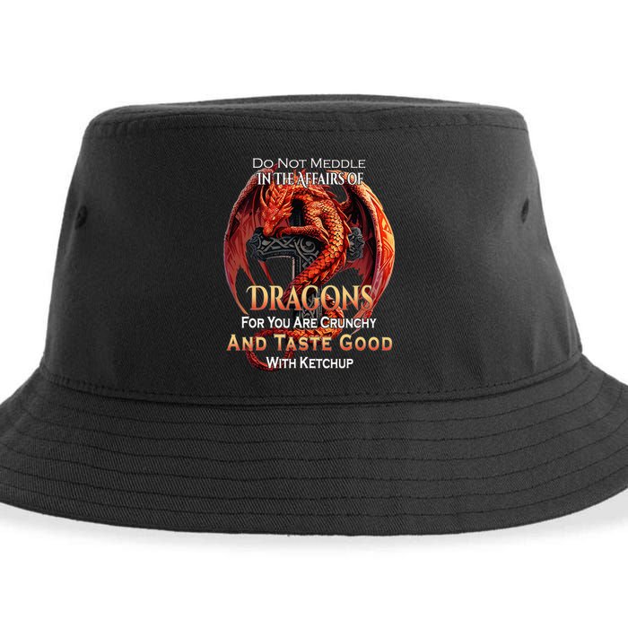 Do Not Meddle In The Affairs Of Dragons Fantasy Sustainable Bucket Hat