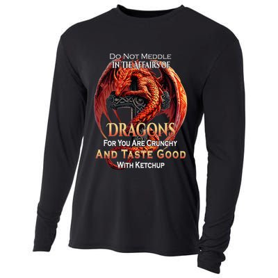 Do Not Meddle In The Affairs Of Dragons Fantasy Cooling Performance Long Sleeve Crew