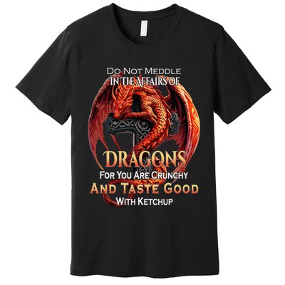 Do Not Meddle In The Affairs Of Dragons Fantasy Premium T-Shirt
