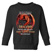 Do Not Meddle In The Affairs Of Dragons Fantasy Toddler Sweatshirt