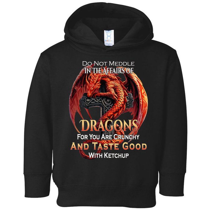 Do Not Meddle In The Affairs Of Dragons Fantasy Toddler Hoodie
