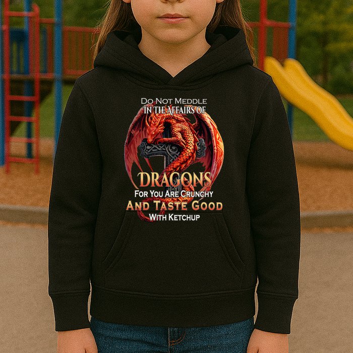 Do Not Meddle In The Affairs Of Dragons Fantasy Kids Hoodie