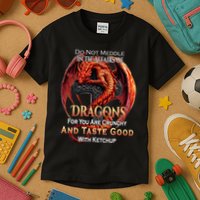 Do Not Meddle In The Affairs Of Dragons Fantasy Kids T-Shirt