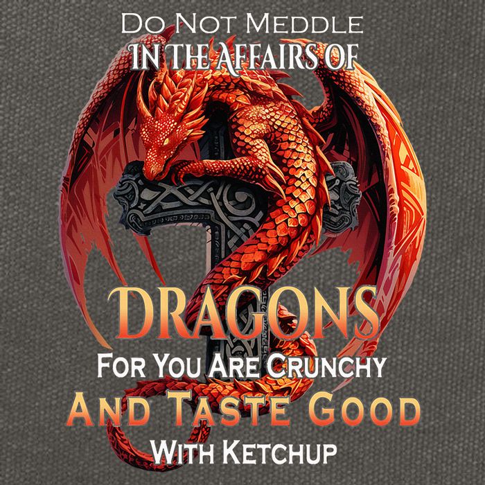 Do Not Meddle In The Affairs Of Dragons Fantasy Cotton Canvas Backpack