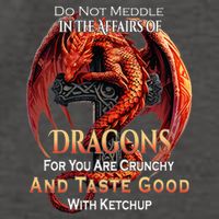 Do Not Meddle In The Affairs Of Dragons Fantasy Vector Backpack