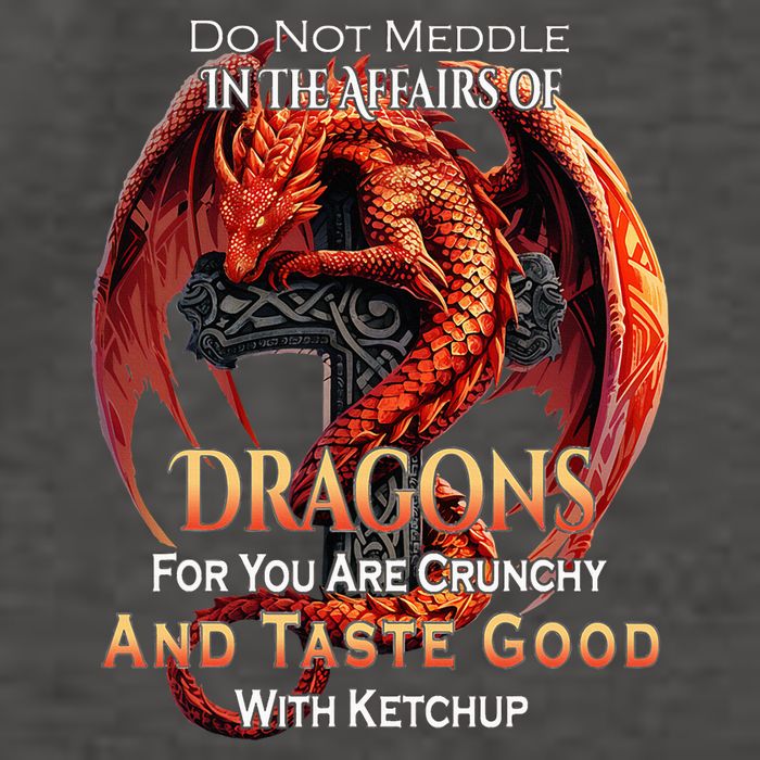 Do Not Meddle In The Affairs Of Dragons Fantasy Vector Backpack