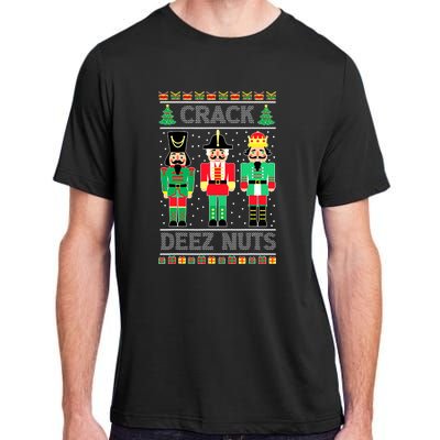 Deez Nuts Nutcracker Gifts Ugly Christmas Adult ChromaSoft Performance T-Shirt