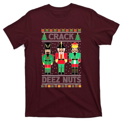 Deez Nuts Nutcracker Gifts Ugly Christmas T-Shirt