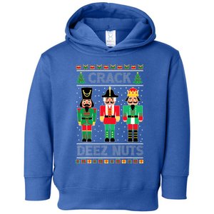 Deez Nuts Nutcracker Funny Ugly Christmas Sweater Xmas Toddler Hoodie