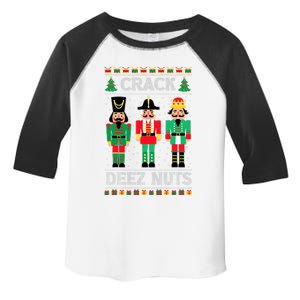 Deez Nuts Nutcracker Funny Ugly Christmas Sweater Xmas Toddler Fine Jersey T-Shirt