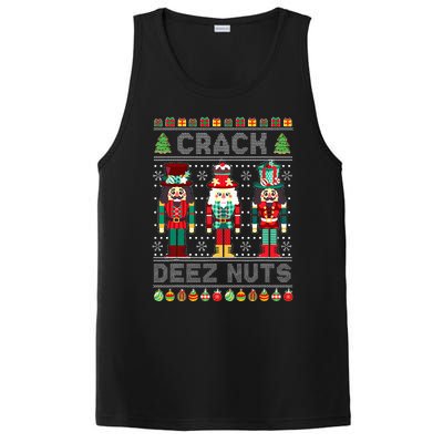 Deez Nuts Nutcracker Funny Ugly Christmas Sweater Xmas PosiCharge Competitor Tank