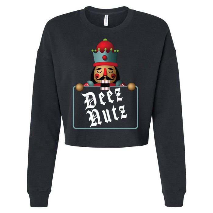 Deezs Nuts Nutcrackers Cropped Pullover Crew