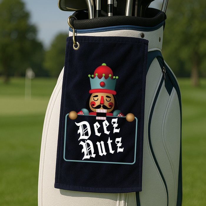 Deezs Nuts Nutcrackers Golf Towel